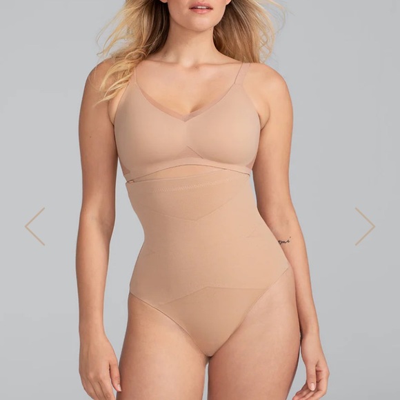 NWT Honeylove Super Power SuperPower Thong Shapewear, Nude "Sand" size S - Picture 4 of 12